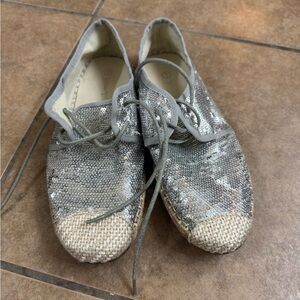 Nature Breeze Silver Espadrilles